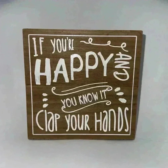 Unbranded Other - “If You’re Happy And You Know It, Clap Your Hands” Sign/Home Decor for Kids